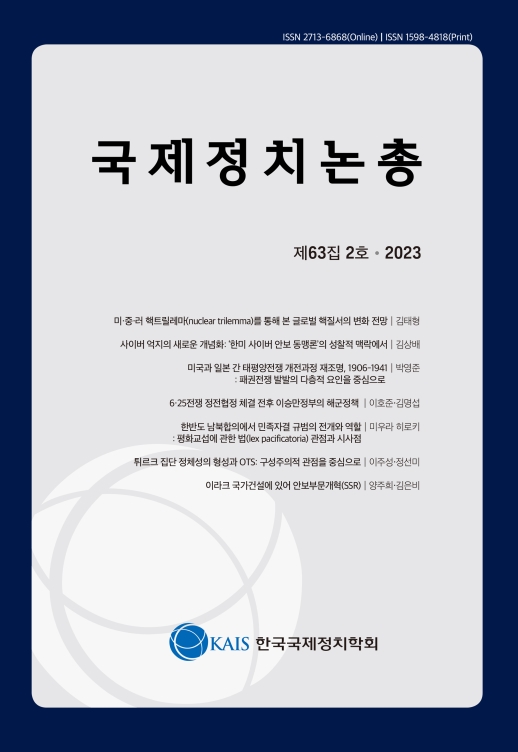 국제정치논총 제63집 제2호 - 한국국제정치학회 논문 : 학술저널 - DBpia