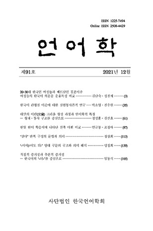 '말다' 반복 구성의 문법과 의미 - 언어학 - 사단법인 한국언어학회 : 논문 - DBpia